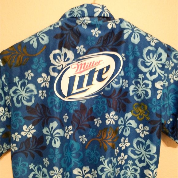 Miller Light Hawaiian Style Shirt XXL - Picture 4 of 8